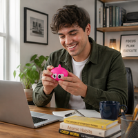 Nouveauté : Jouet Squishy Drôle et Mignon pour Enfants, Grandes Yeux, Petit Monstre