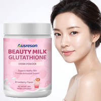 Complément alimentaire OEM Gluta White L-glutathion et collagène en poudre pour une peau saine, antioxydant, lait de beauté
