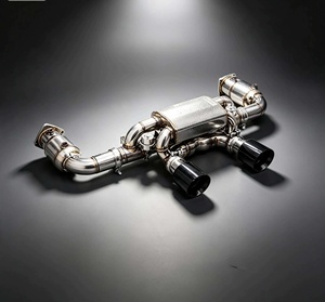 Sistema de Escape Catback Valvetronic de Acero Inoxidable 304 con Acabado Espejo de 1.5mm, <span class=keywords><strong>2</strong></span> Entradas, para <span class=keywords><strong>Porsche</strong></span> 997/997.1/997.<span class=keywords><strong>2</strong></span> <span class=keywords><strong>Turbo</strong></span> High - Product Image 3