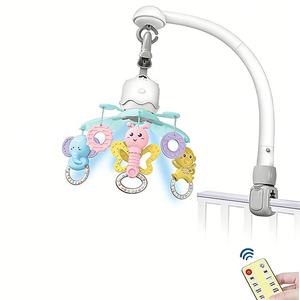 Baohan 2026 Nouveauté : Veilleuse pour bébé en ABS avec <span class=keywords><strong>hochet</strong></span>, télécommande, projection d'images et rotation à 360° pour 0-24 mois - Product Image 2