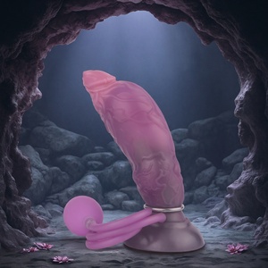 FAAK 8 Inches Fantasy <b>Dildo</b> Inflatable Anal Plug Silicone Soft Dragon Cock Sex Toys Flexible Anal <b>Dildo</b> for Men Women - Product Image 1