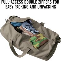 Sac de voyage en toile de parachute robuste et léger, grand sac fourre-tout portable avec fermeture éclair pour homme et femme