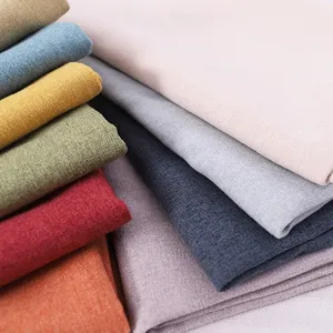 Tela de tapicería Sofá Tela Material textil Sólido para muebles DIY Costura Zapatos de lino lisos Tela de lana polar Tricot Rohs