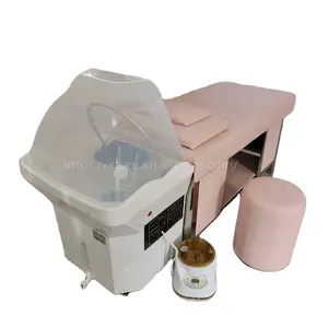 Kisen Portable 60L Water Tank Shampoo Sink Bowl With Pipeless Heater Hair Shampoo Chairs Bed For Beauty Hair Salon Spa Use