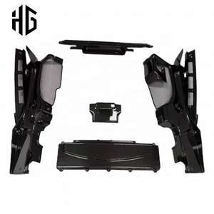 5-teiliges Set Trockene Kohlefaser-Motorraumabdeckungen Karosserieteile für 2007-2016 Audi R8 V10 V8 Motor-Innenverkleidungen - Product Image 1