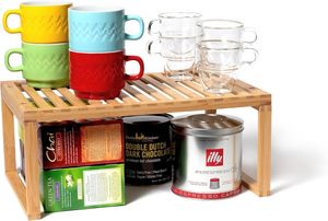 Estante de Cocina Multifuncional Moderno de Bambú para Almacenamiento en la Cocina, Estante para Especias, Encimera de <span class=keywords><strong>Despensa</strong></span> o Baño - Product Image 3
