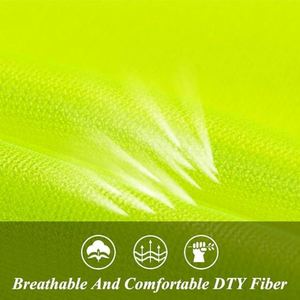 Breathable Mesh Reflective Safety Vest Yellow High Vis for Summer Outdoor Events Promotion and Branded Staff Giveaways - Product Image 2
