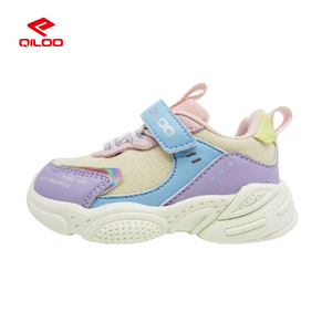 QILOO 2025, zapatillas de deporte de cuero personalizadas para niños pequeños, zapatillas de correr suaves y transpirables para <span class=keywords><strong>bebés</strong></span>, niñas y niños, Material de plantilla de goma - Product Image 4