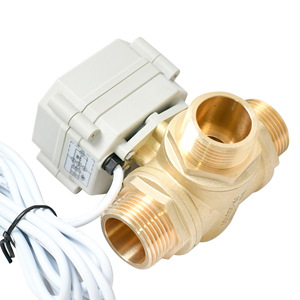 วาล์วบอลไฟฟ้าทองเหลืองขนาด 1 นิ้ว DN25 แบบ T เกลียวภายนอก ระบบควบคุมน้ำและอากาศ ระบบทำความร้อน ใช้การป้องกันระดับ IP67 - Product Image 2