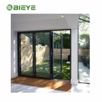 Porte à battant en alliage d'aluminium avec design d'angle arrondi, sans bords vifs, esthétique et sécurisée pour villa, maison, bureau, hôtel