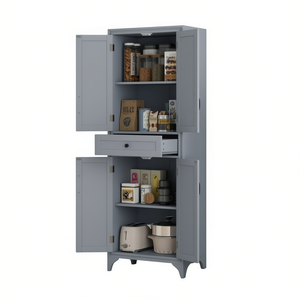 Mobile da Cucina Moderno in MDF Multifunzionale con Ante e Cassetto - Product Image 1