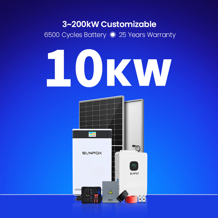 Солнечная система Sunpok Home Hybrid Solare Energy, 10 кВт, 15 кВт, 16 кВт, Солнечная энергосистема с литиевой батареей
