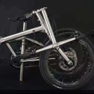 Marco de titanio personalizado para bicicleta, horquilla, vástago