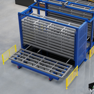 Système de stockage automatique intelligent AS/RS pour entrepôt de matériaux, pour la manutention industrielle de tuyaux et de tôles - Product Image 3