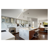 Offre Spéciale armoires de cuisine modulaires personnalisées panneau de mélamine ensembles de cuisine complète de haute qualité utilisation en appartement design moderne