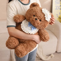 HUGMEI Teddy Tales Jouets en peluche personnalisés de dessins animés mignons Ours en peluche coloré Fabriqué en nylon peluche avec rembourrage en coton PP pour les anniversaires