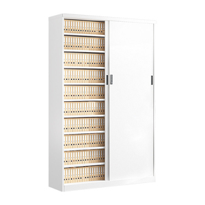 Armoire de classement à portes coulissantes, armoire de rangement de documents peu encombrante, organisateur d'archives de bureau - Product Image 1