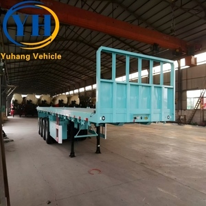 Nuestro Remolque de Plataforma Plana de 48 Pies con Panel Frontal al Precio Más Bajo en Venta |   Fabricante de <span class=keywords><strong>Remolques</strong></span> de Plataforma de 3 y 4 Ejes - Product Image 5