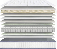 Matelas hybride orthopédique COSTFULL de haute qualité et durable, taille California King, 12 pouces, ressorts ensachés, écologique et respirant