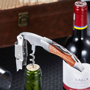 Tire-bouchon en bois <span class=keywords><strong>de</strong></span> rose personnalisable avec logo, décapsuleur tout-en-un et coupe-capsule pour bouteilles <span class=keywords><strong>de</strong></span> vin et bière - Product Image 5