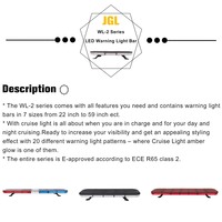 Barre Lumineuse à LED pour Ambulance, Feu d'Avertissement d'Urgence pour Véhicule, Gyrophare Clignotant pour Voiture d'Ambulance