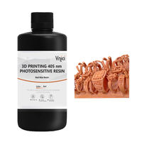 Lilin merah Resin fotosensitif Resin baik untuk detail permukaan halus 405nm cahaya menyembuhkan Resin perhiasan kerajinan