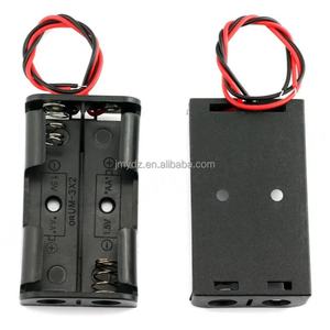 5 #   Caja para 2 Pilas AA 5 #   Soporte para Batería de 2 Celdas con Cable de 10 cm, Remache de Hierro y Resorte de Hierro - Product Image 5