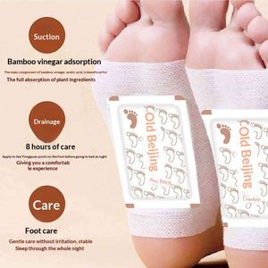 Old Beijing Printed Wormwood Ginger <b>Foot</b> Patch Self-Heating Moxibustion Hot Compress Herbal Pad for Care - Product Image 2