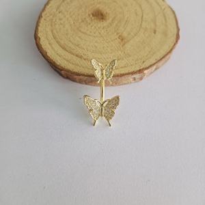 <span class=keywords><strong>Piercing</strong></span> all'<span class=keywords><strong>Ombelico</strong></span> Trendy per Donne in Acciaio Inossidabile con <span class=keywords><strong>Farfalla</strong></span> Colorata in Zirconia, Gioielli per Body <span class=keywords><strong>Piercing</strong></span> - Product Image 6