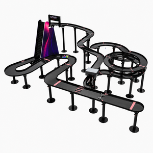 Circuit de jeu de course de billes en marbre personnalisé OEM avec élévateur de billes automatique, aire de jeux interactive modulaire multi-niveaux, ensemble complet - Product Image 1