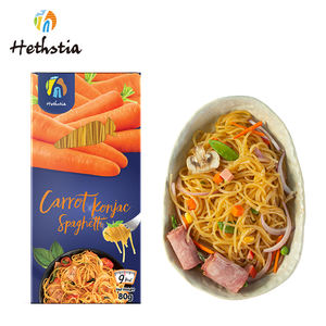 All'ingrosso <span class=keywords><strong>Pasta</strong></span> biologica Low Carb Konnyaku Conjac Shirataki cinese senza glutine tagliatelle secche vegane Spaghetti carote - Product Image 1