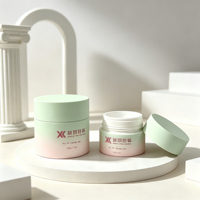 Pot en PP avec couvercle 30g/50g/100g pour crème et lotion, emballage cylindrique pour crème contour des yeux, du fabricant de contenants cosmétiques