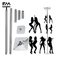 2024 nouveau 45mm Portable 360 Spin danse formation pôle Portable Fitness danse Sport exercice pôle Kit statique danse pôle