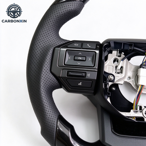 Modificación del Volante, Fibra de Carbono y Cuero Deportivo, Personalizable para Corolla LC300 LC250 Hilux Fortuner Land Cruiser GR - Product Image 4