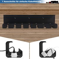 Organiseur de bureau, conduit de câbles, gestion des câbles sous le bureau, comprend des accessoires, emballage pour envoi postal