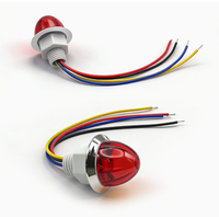 Feu de position latéral LED en plastique en forme de pastèque 12V 24V, lampe d'avertissement universelle de remplacement pour camion et poids lourd