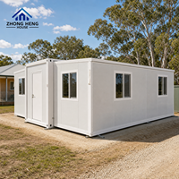 Maison préfabriquée moderne extensible à double aile de 20, 30 ou 40 pieds avec plans de 1, 2, 3 ou 4 chambres, cuisine et salle de bain – Maison conteneur