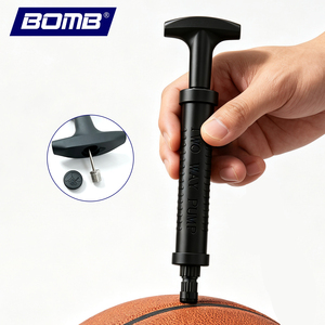 Pompe à vélo manuelle BOMB, design bidirectionnel, plastique léger, 80-130 PSI, pompe à main pour le cyclisme, adaptateur de buse - Product Image 5