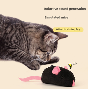 لعبة القط الفأر القطيفة محاكاة الصوت دعابة القط لعبة الترفيه الذاتي مهدئ - Product Image 1