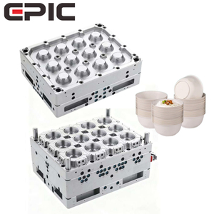 Molde de Inyección para Vasos de Salsa Redondos de Pared Delgada de 12 Cavidades, Molde Personalizado para Envases de Alimentos Desechables de PP - Product Image 1