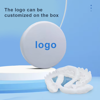 Housse en silicone pour prothèse dentaire Fonctionnalité à pression Facettes de blanchiment des dents en plastique multi-usages Fausses dents supérieures inférieures Accessoires dentaires