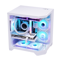 M-ATX ITX PC Case Supports Top Rear 240/120mm Radiator 7 Fan Positions Front Bottom Dual 120mm Gaming Computer Chassis