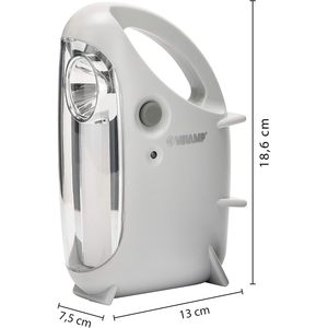 Lampe d'urgence LED portable rechargeable Velamp IR170EVO avec prise européenne, durée de vie de 30 000 heures - Product Image 2