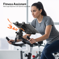 Support universel pour téléphone portable ou tablette, rotation à 360 degrés, pour moto, vélo, poussette, tapis roulant