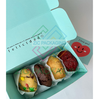 Boîte d'emballage en carton alimentaire personnalisée avec impression de logo pour rouleaux de cannelle