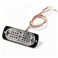 Feux de signalisation d'urgence à LED 10W, 36 modes stroboscopiques, montage latéral, boîtier en alliage d'aluminium, multicolores, clignotants, 4x4