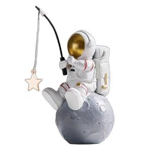 Figura de astronauta, adorno de cerámica, diseño moderno redondo, decoración de dormitorio, regalo para niños - Product Image 5