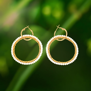 Pendientes Colgantes de Moda, Acero Inoxidable 316L, Baño de Oro PVD, Diseño de Aro Resistente y Sostenible - Product Image 3