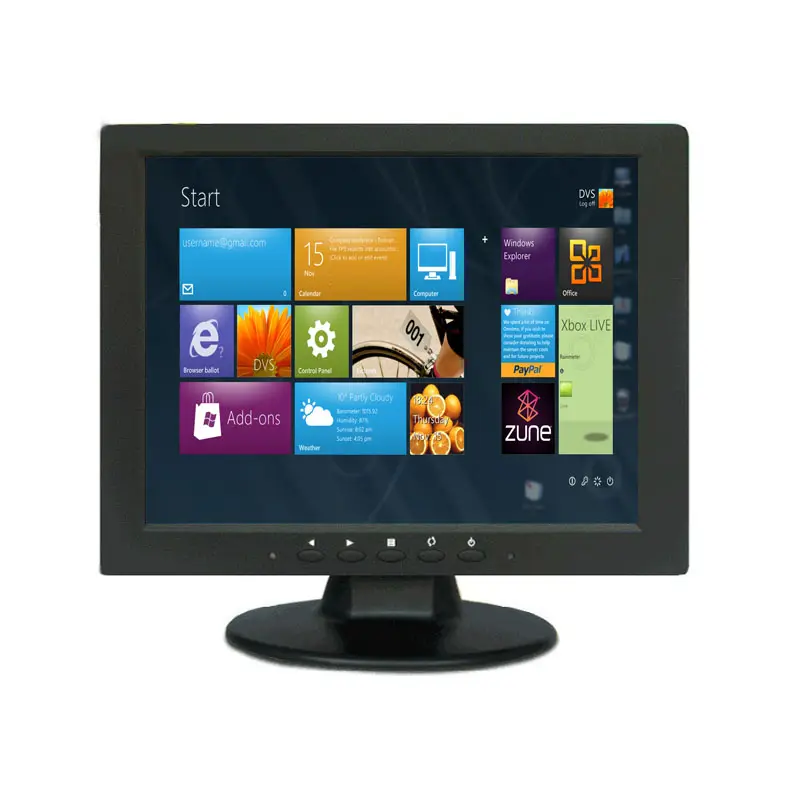 ZHIXIANDA Industrial 10-inch LCD Monitor 800*600 4:3 Small Desktop Office Monitor