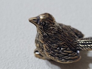 Figurine en laiton personnalisée réaliste pour la décoration de la maison, <span class=keywords><strong>moineau</strong></span> en laiton - Product Image 2